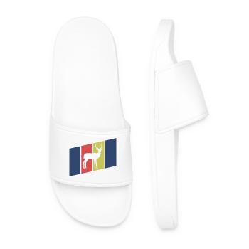 Antelope Silhouette Africa - Men’s Pool Sliders - white - Front
