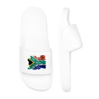 Afrique du Sud Drapeau Vintage - Claquettes Homme - blanc - Devant