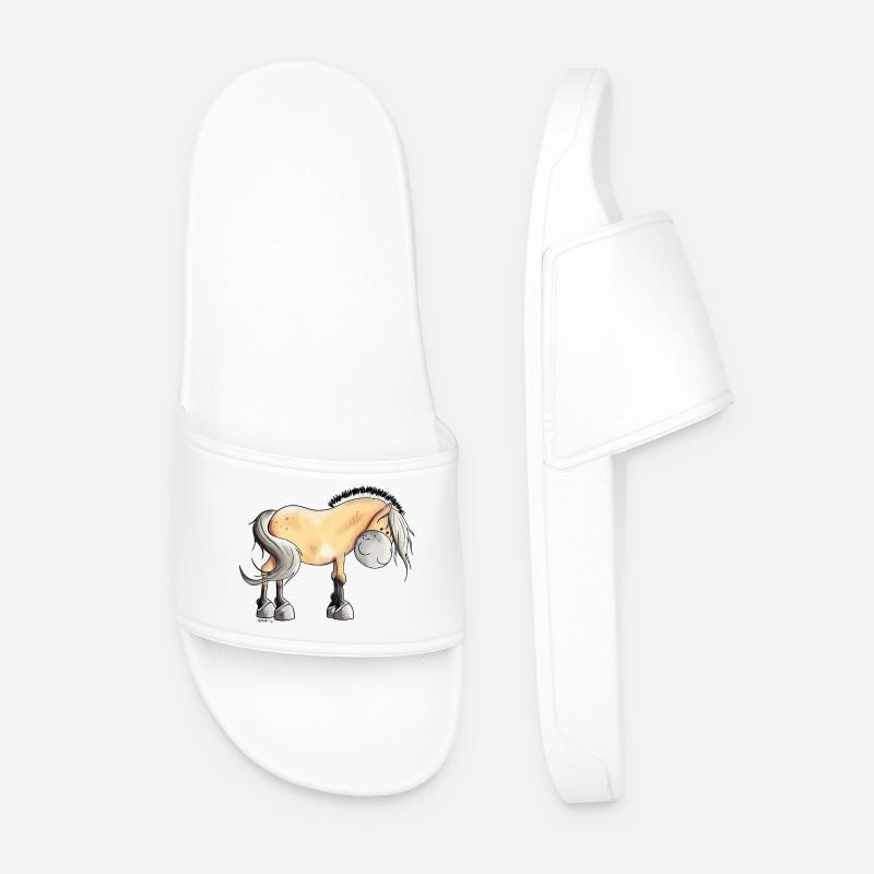 Drolliger Norweger - Männer Badelatschen - Weiß