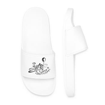 Happy Birthday motif, Congratulations - Men’s Pool Sliders - white - Front
