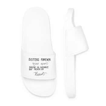 Sisters forever! - Men’s Pool Sliders - white - Front