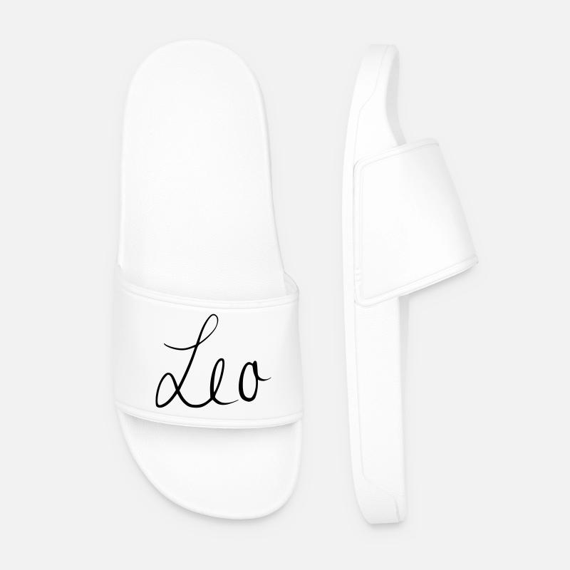 Leo - Männer Badelatschen - Weiß