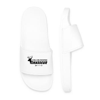Le vrai le bon l'authentique chasseur - Claquettes Homme - blanc - Devant
