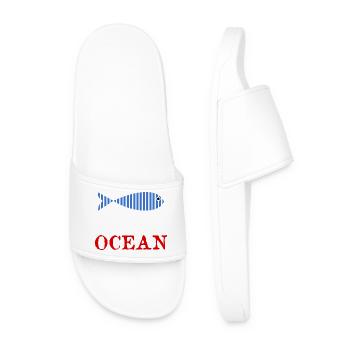 POISSON. SARDINE. POISSON. POISSON D'AVRIL. OCEAN - Claquettes Homme - blanc - Devant
