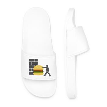 Burger Restauration rapide Logistique - Claquettes Homme - blanc - Devant