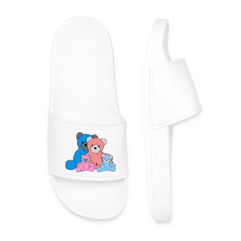 Teddy family - Men’s Pool Sliders - white - Front