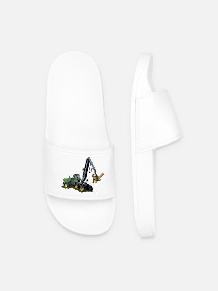 Moissonneuse-batteuse, Moissonneuse-batteuse - Claquettes Homme - blanc