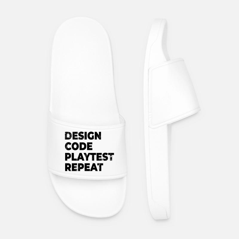 Design Code Playtest Review - Men’s Pool Sliders - white