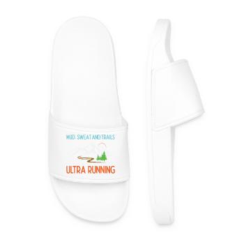 Ultra Running - Boue, sueur et sentiers - Claquettes Homme - blanc - Devant