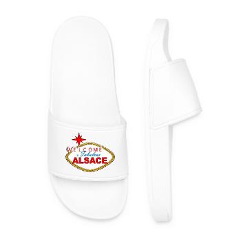 Alsace accessory T-shirt: Welcome to Alsace - Men’s Pool Sliders - white - Front