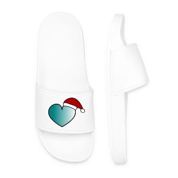 CHRISTMAS. YEAR. ANNIVERSARY. RETIREMENT. DAD. MAMAM. - Men’s Pool Sliders - white - Front