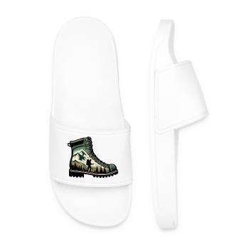 Hiking boots Mountain Trekkeur Randonneur - Men’s Pool Sliders - white - Front