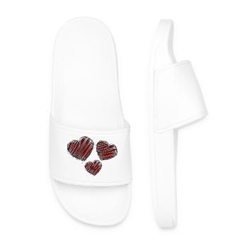 PAAR. ICH HABE GERADE GEHEIRATET. Junggesellinnenabschied. VALENTINSTAG. LIEBE. - Männer Badelatschen - Weiß - Vorne