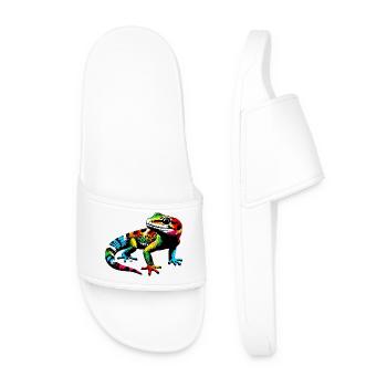 Gecko - Men’s Pool Sliders - white - Front