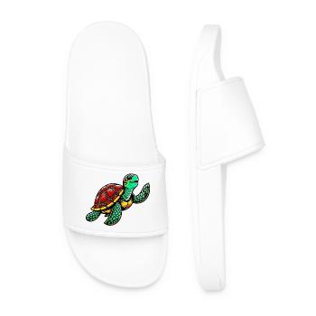 Turtle - Men’s Pool Sliders - white - Front