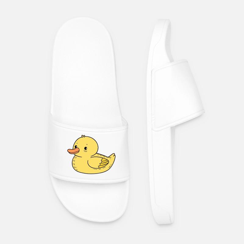 Ente - Männer Badelatschen - Weiß