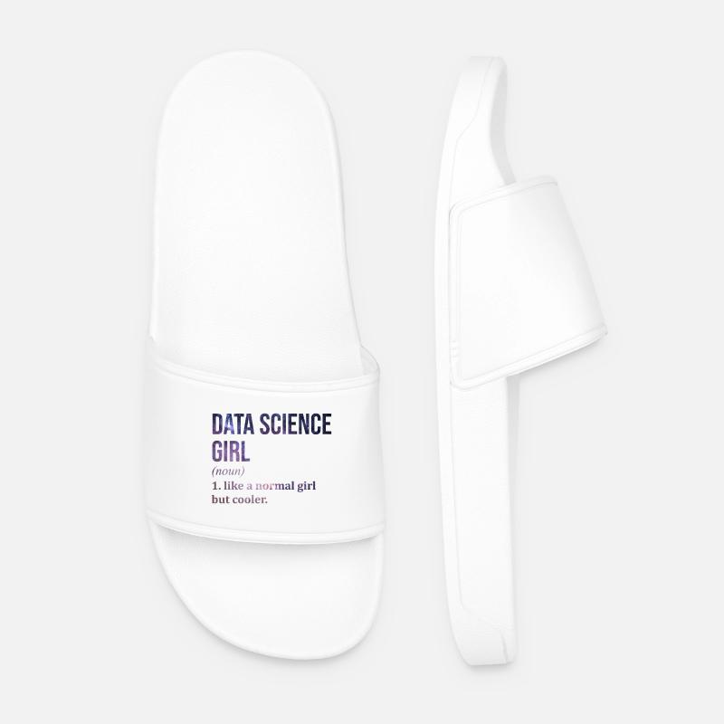 Data Science - Men’s Pool Sliders - white