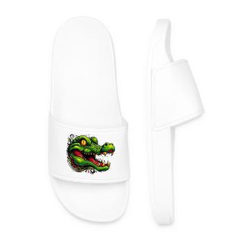 Alligator Crocodile - Claquettes Homme - blanc - Devant