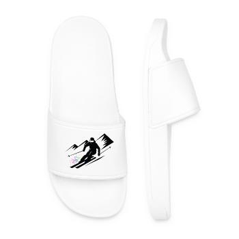 Vacances au ski Skieurs Ski Sports d’hiver - Claquettes Homme - blanc - Devant