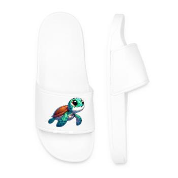 Turtle - Men’s Pool Sliders - white - Front