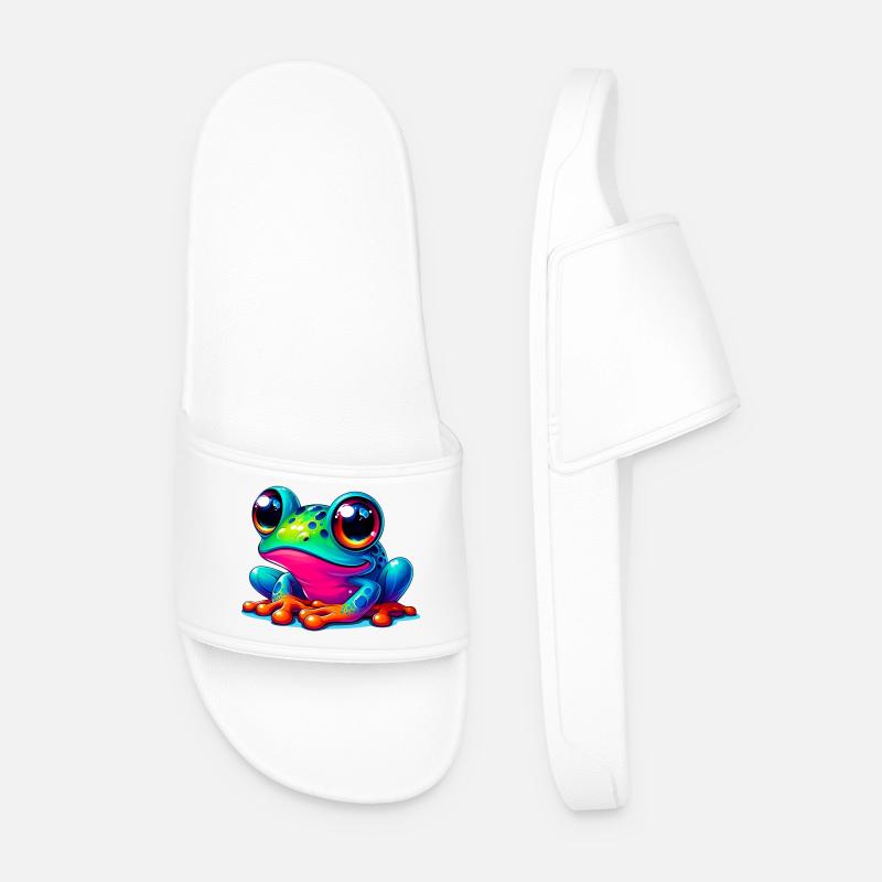 Frosch - Männer Badelatschen - Weiß