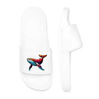 Whale - Men’s Pool Sliders - white - Front