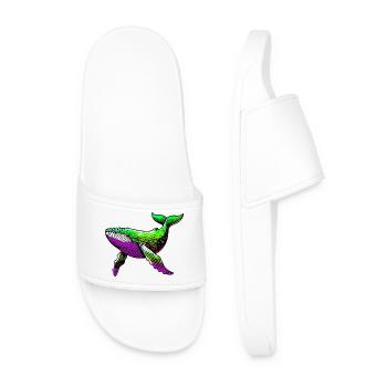 Whale - Men’s Pool Sliders - white - Front