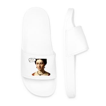 Feminist lady - Men’s Pool Sliders - white - Front