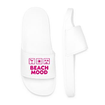 Beach Mood Sommer Sonne Meer Cocktail - Männer Badelatschen - Weiß - Vorne