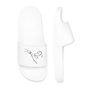 Dog - Men’s Pool Sliders - white - Front