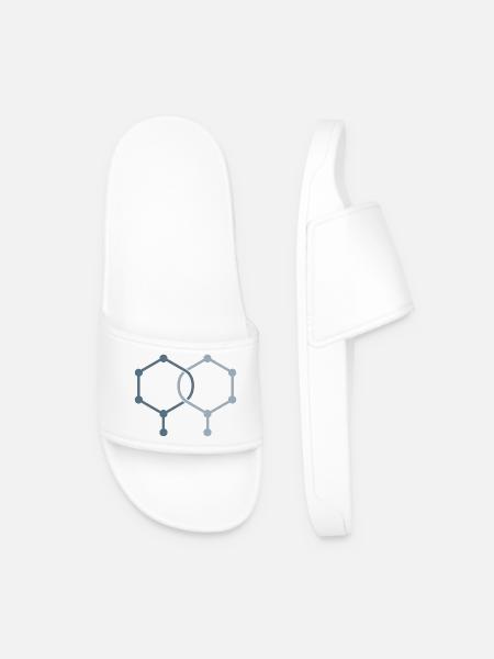 Isomer Shift – Chemistry Design - Men’s Pool Sliders - white