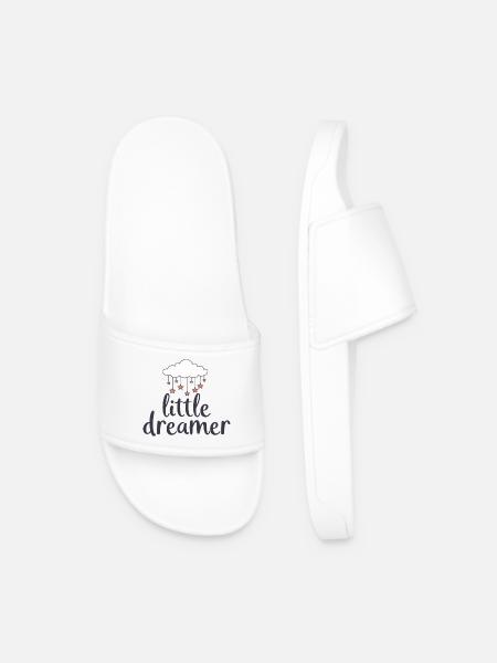Little Dreamer Cloud Stars - Men’s Pool Sliders - white