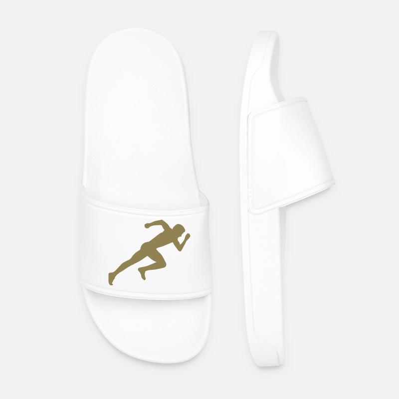 Minimalist Silhouette Sprinter Sprint - Men’s Pool Sliders - white