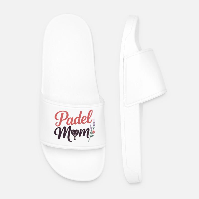 Padel Mama - Männer Badelatschen - Weiß