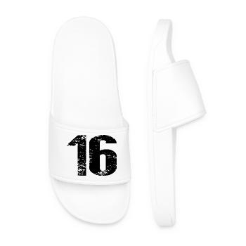 Maillot à 16 numéros - Claquettes Homme - blanc - Devant