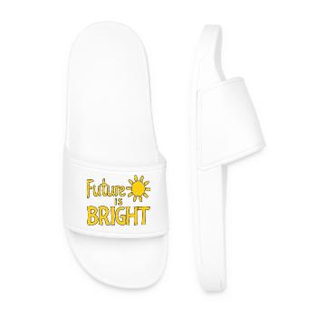 Future Is Bright - Sun - Men’s Pool Sliders - white - Front
