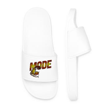 Empowerment Fist with Bold Text - Men’s Pool Sliders - white - Front