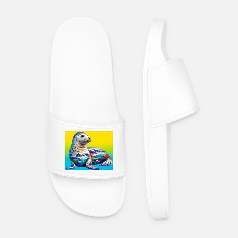Siegel - Männer Badelatschen - Weiß