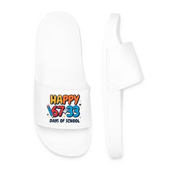 Joyeux 100 jours d’école - Claquettes Homme - blanc - Devant