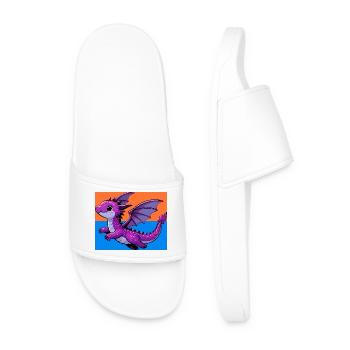 dragon - Claquettes Homme - blanc - Devant