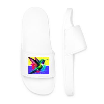 hummingbird - Men’s Pool Sliders - white - Front