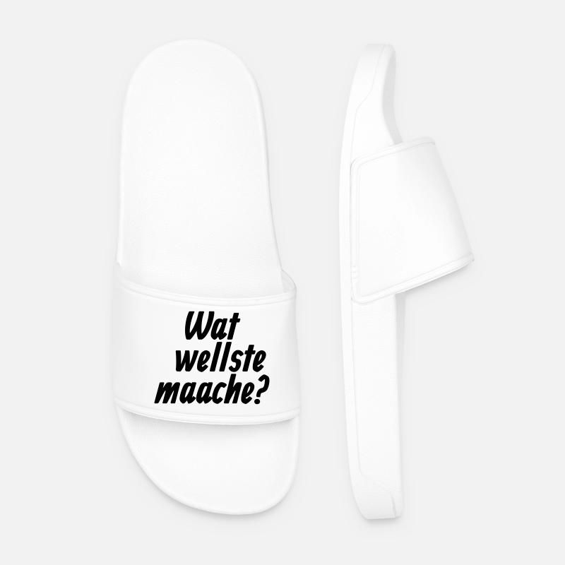 Wat wellste maache? - Et Kölsche Jrundjesetz §7 - Männer Badelatschen - Weiß
