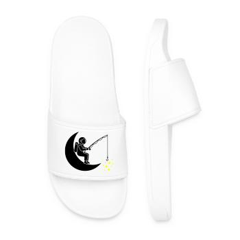 Lune Étoile de pêche pour astronautes - Claquettes Homme - blanc - Devant