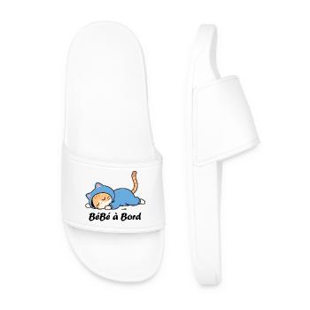 Bébé à bord - Claquettes Homme - blanc - Devant