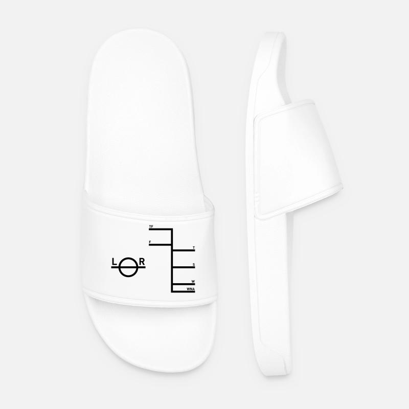 Plimsoll - Seafaring Sailing Ships Captain - Men’s Pool Sliders - white