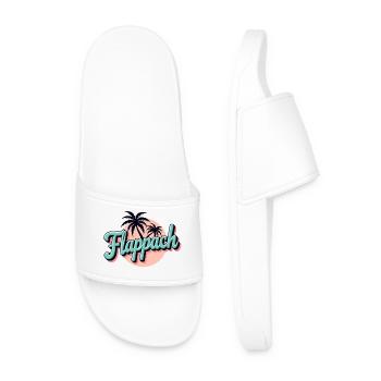Flappach Palm Trees Retro Summer - Men’s Pool Sliders - white - Front
