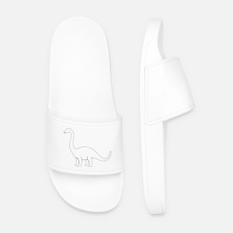Brontosaurus - Männer Badelatschen - Weiß
