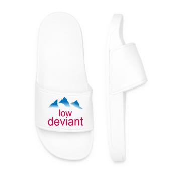 Low Deviant - Men’s Pool Sliders - white - Front