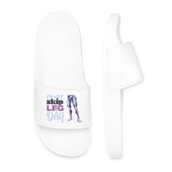 Graphique Never Glid Leg Day - Claquettes Homme - blanc - Devant