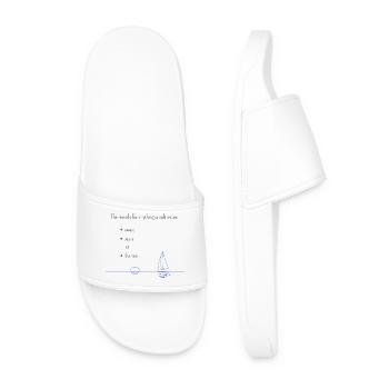 Le remède à tout... pour les produits légers - Claquettes Homme - blanc - Devant